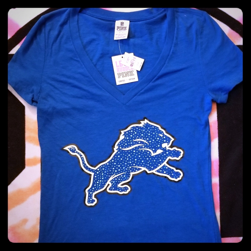 💙🖤Victoria's Secret PINK Lions V Neck🖤💙